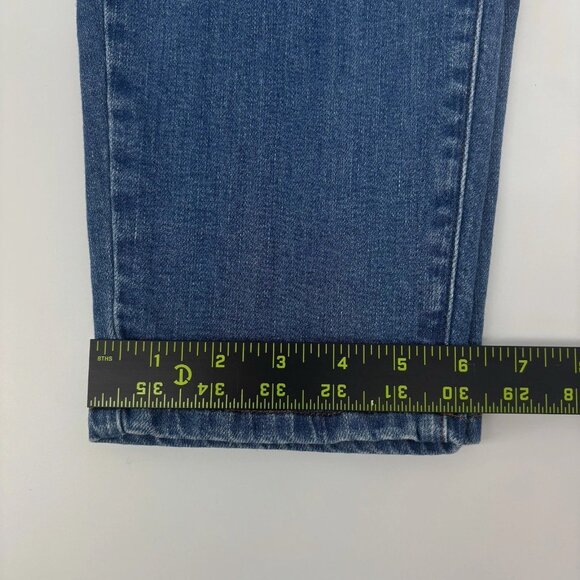 Eileen Fisher High Rise Medium Wash Straight Leg Denim Jeans Womens Size 6 - Picture 11 of 11